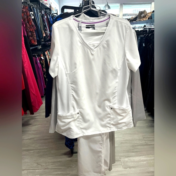 Healing Hands White Jumpsuit - Picture 1 of 4